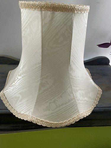 Large vintage cream moire - vintage,