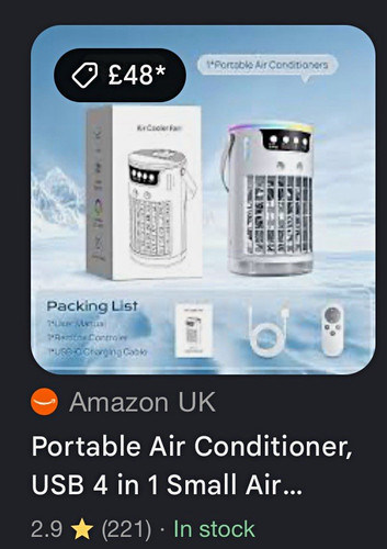 Portable air conditioner - air,