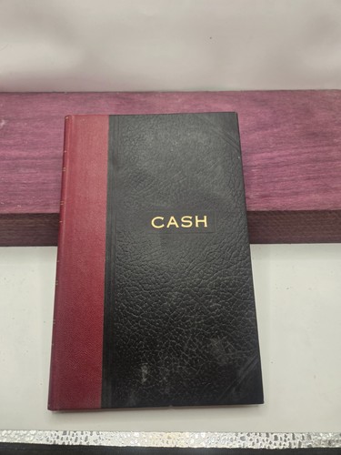 Vintage ledger cash book - ledger,