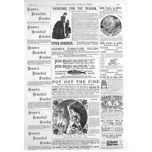 Victorian adverts fire - adverts,