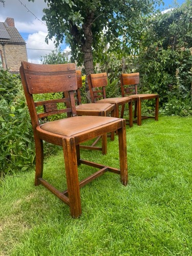 Antique art deco oak - art, set