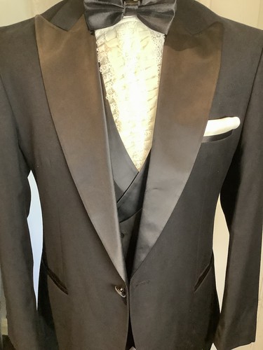Mens black dinner three piece - black,