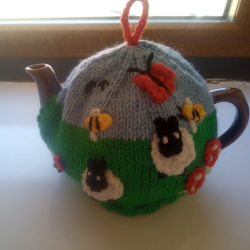 Hand knitted tea cosy for - knitted,