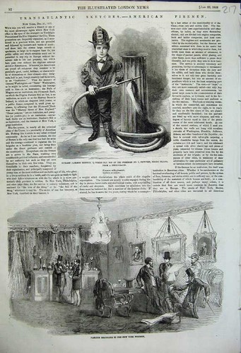 Original old antique print - antique,