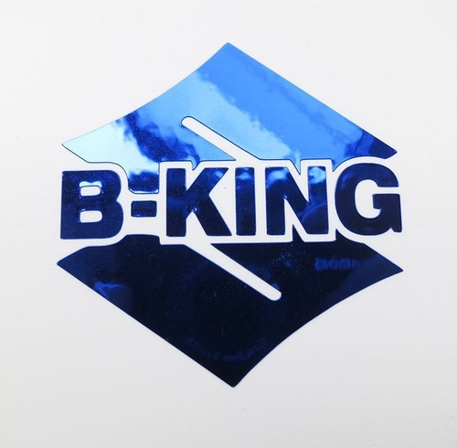 King blue chrome decals - b,