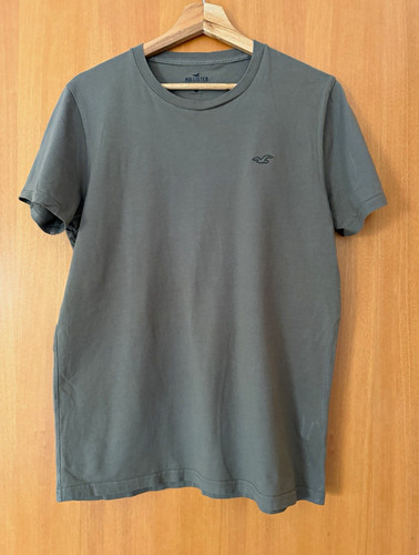 Hollister khaki logo crew - crew, neck