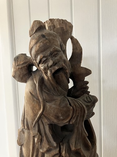 Chinese hand carved hardwood - carved,