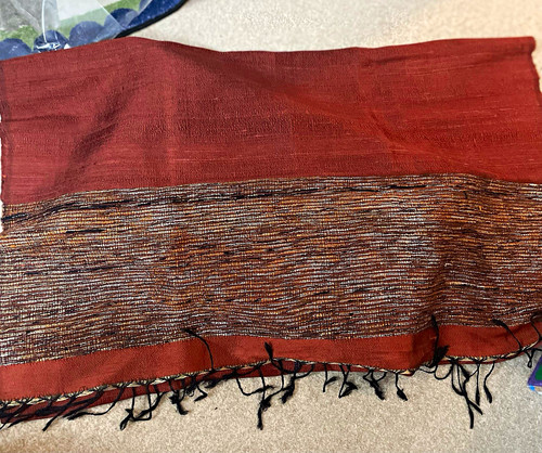 Tim thai silk woven brown - thai, &