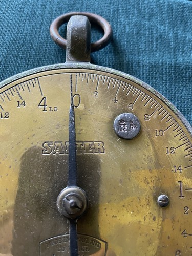Salter vintage brass spring - salter,