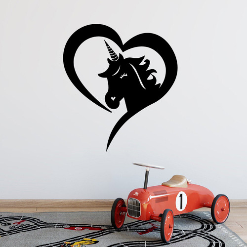 Unicorn heart unicorns vinyl - heart,