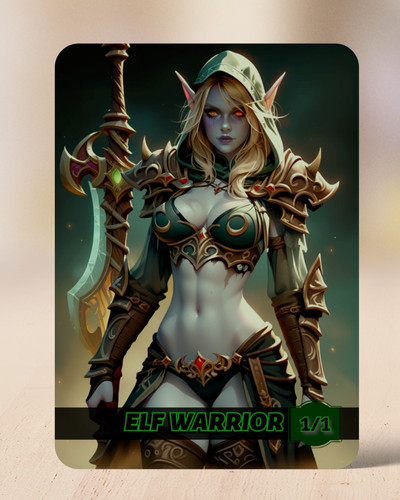 Elf warrior tokens - x, anime