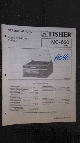 Fisher 620 service - service, manual
