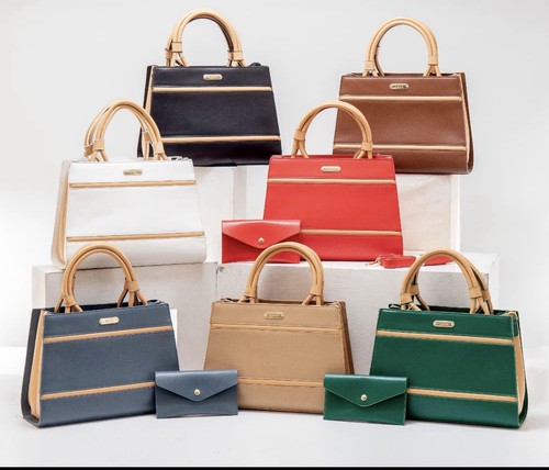 Structured leather handbag - leather,