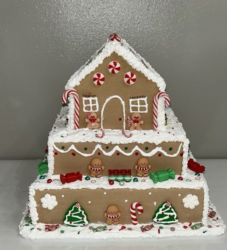 Gingerbread house cake display - cake,