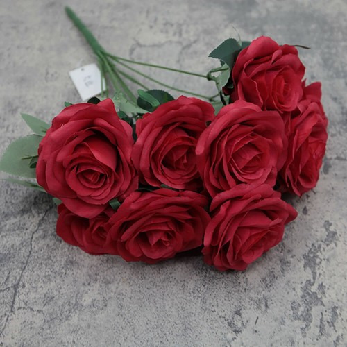 Heads silk rose - rose, artificial