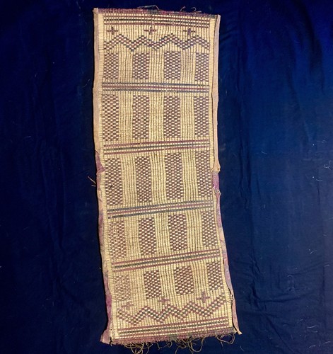 Old woven straw - woven, leather