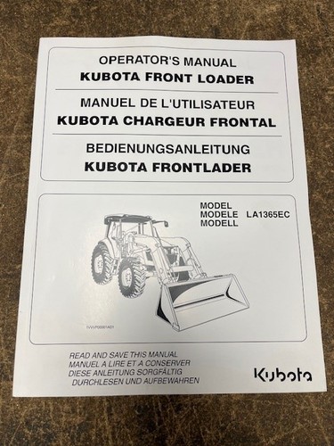 Kubota operator manual - kubota,