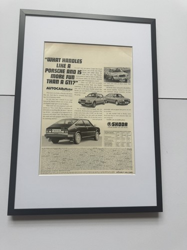 Framed original 1989 skoda - 1989,