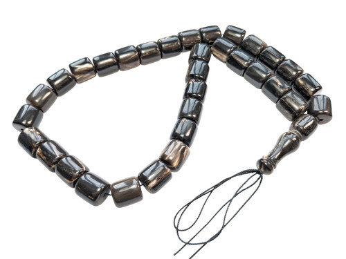 Buffalo horn prayer beads - buffalo,