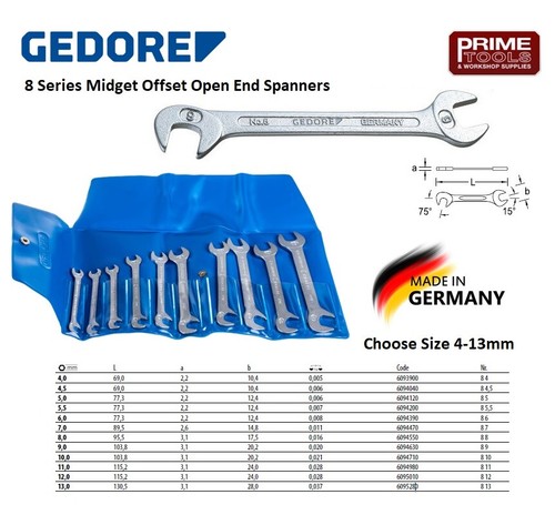 Gedore series double - 8, open