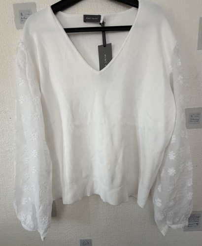 Mint velvet white jumper with - mint,