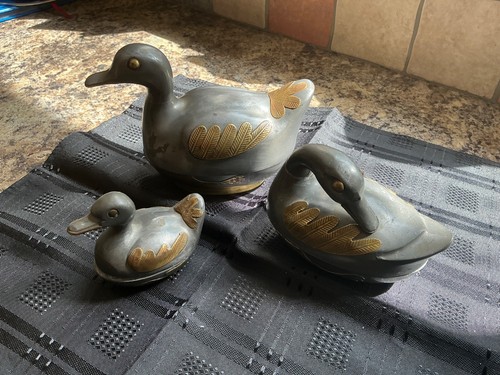 Set vintage pewter and - of,