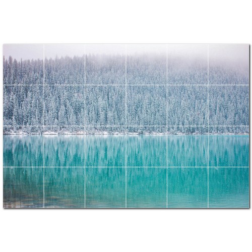 Winter ceramic tile wall - tile,