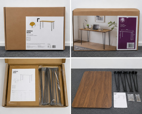 Zorras desk walnut veneer - walnut,