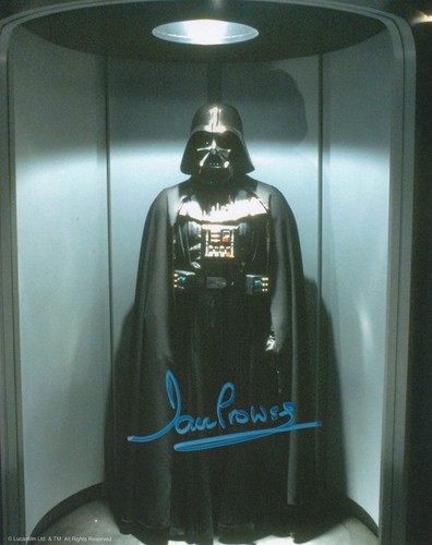 Dave prowse10x8 signed blue - in,