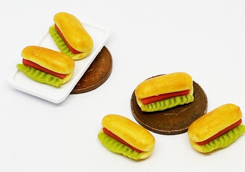 Dolls house small hot dogs - house,
