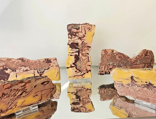 Picture jasper crystal slice