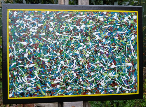 Hand painted abstract jackson - abstract,