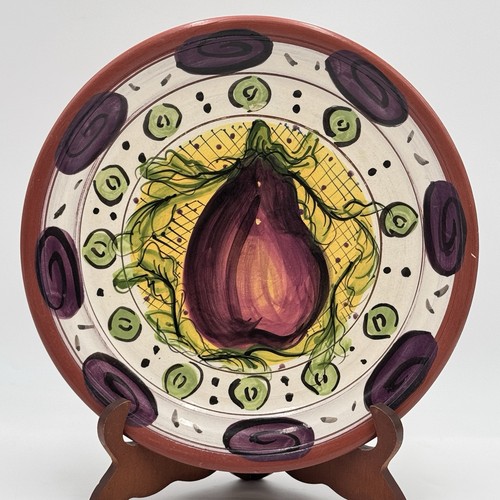 Vtg italian pottery eggplant - italian,