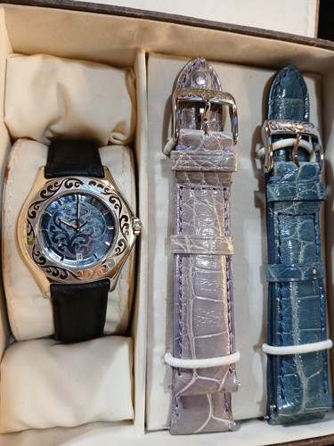 Lois hill silver blue watch - hill, w/