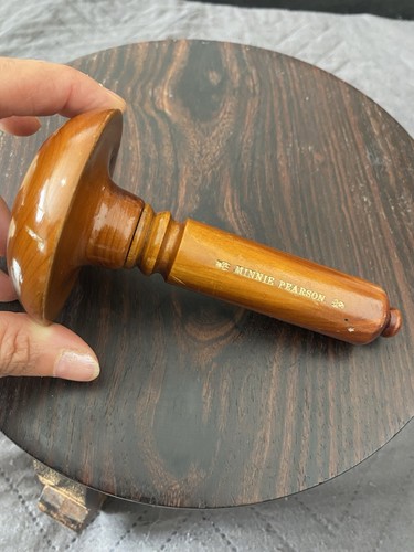 Vintage wooden darning - vintage,