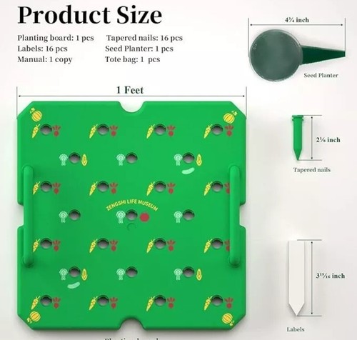 Seed planting board template - seed,