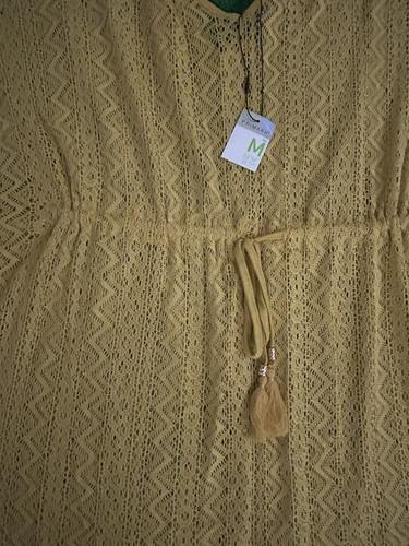 Primark yellow crochet kaftan - primark,