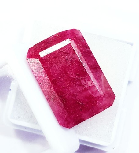 Natural red beryl - red, (bixbite)