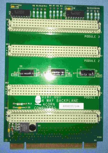 Acorn slot backplane for - 4,