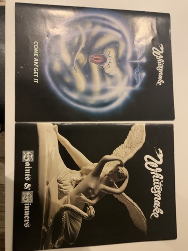 Whitesnake tour programmes - tour,