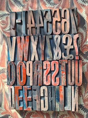 Vintage wooden letterpress - vintage,