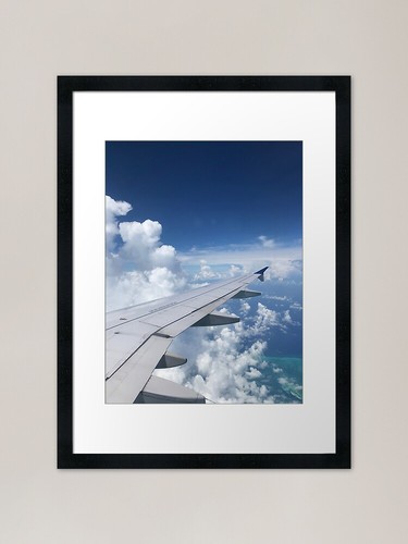 Airplane window framed - airplane,