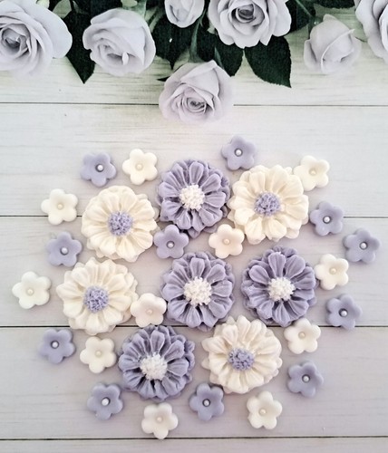 Purple white edible - purple, /