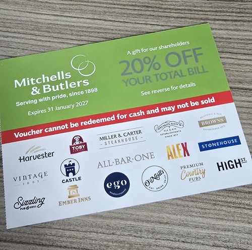 Mitchells butlers - 2, x