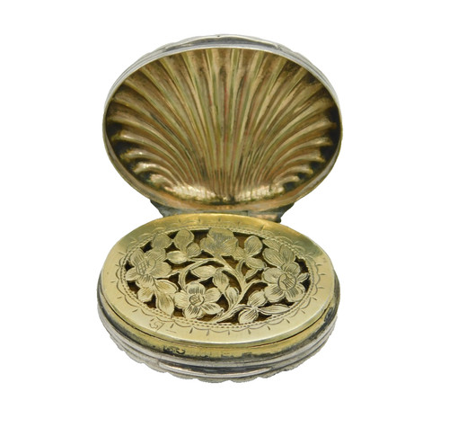Georgian sterling silver shell - sterling,