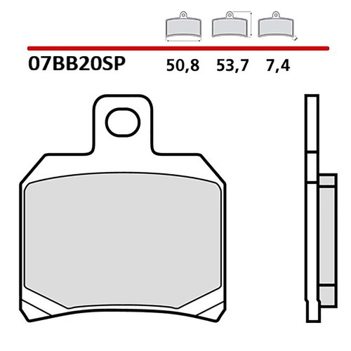 Brembo brake pad - pad, post