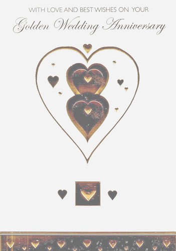Your 50th golden wedding - golden,