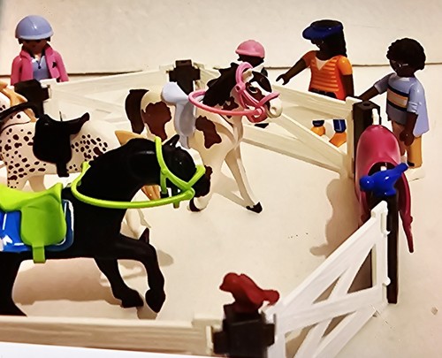 Playmobil horses the fence - playmobil,
