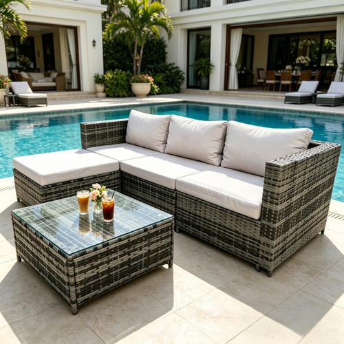 Seater rattan garden - seater,