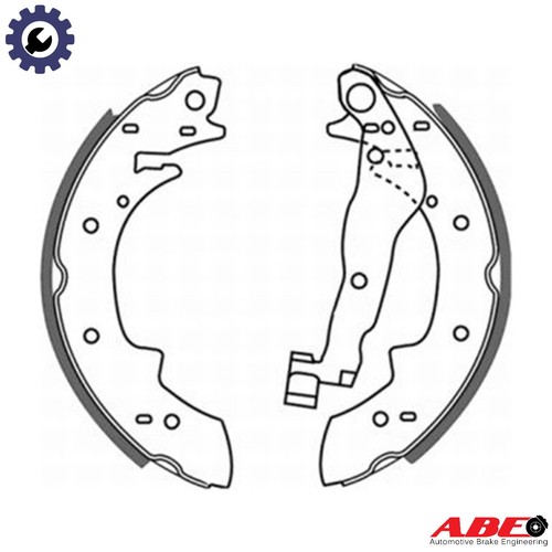 Brake shoe set c0b006abe - brake,
